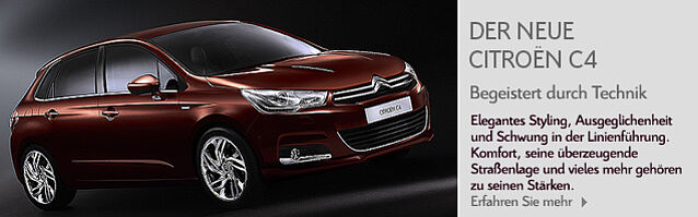 Der neue Citroen C4 - Begeistert durch Technik
